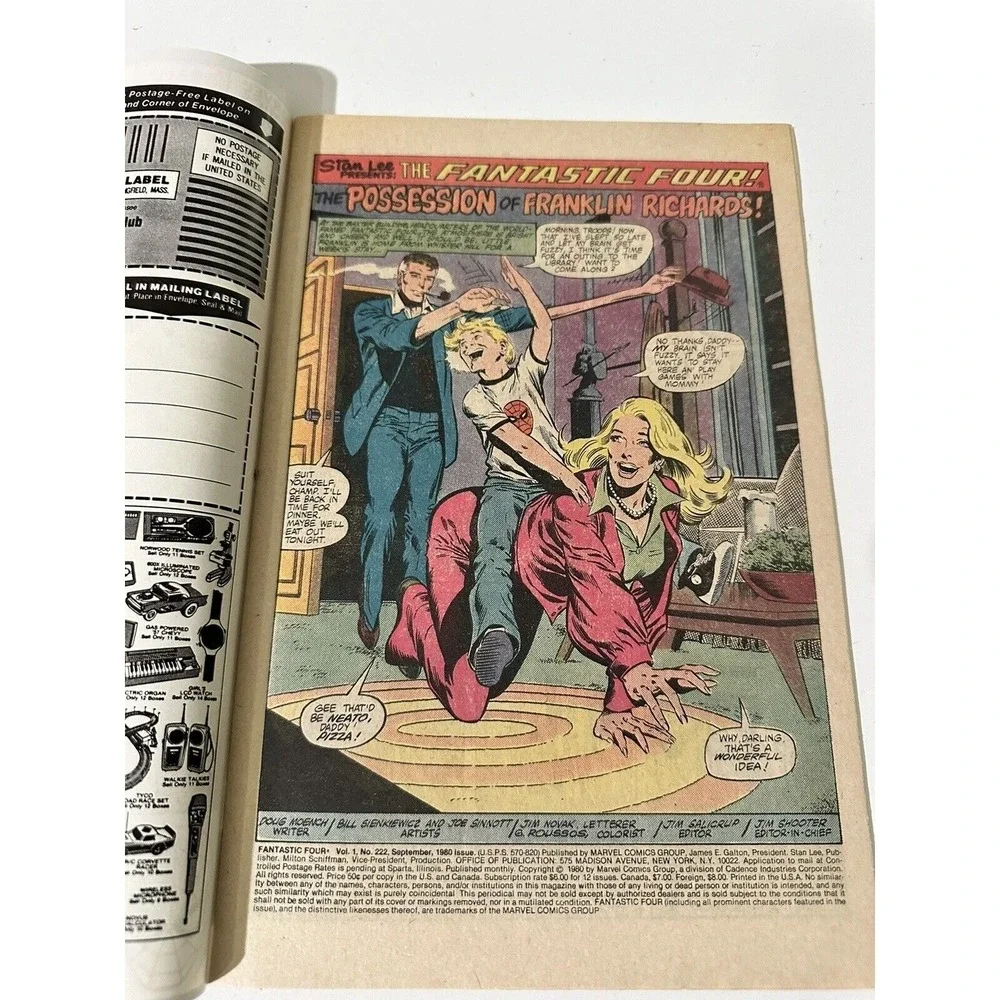 Fantastic Four‎ #222, Marvel Comics, 1980, Our Son Possessed!